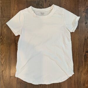 Madewell Classic White Short Sleeve Tee